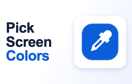 Рекламне зображення Native Color Picker із синьою піпеткою та написом Pick Screen Colors.
